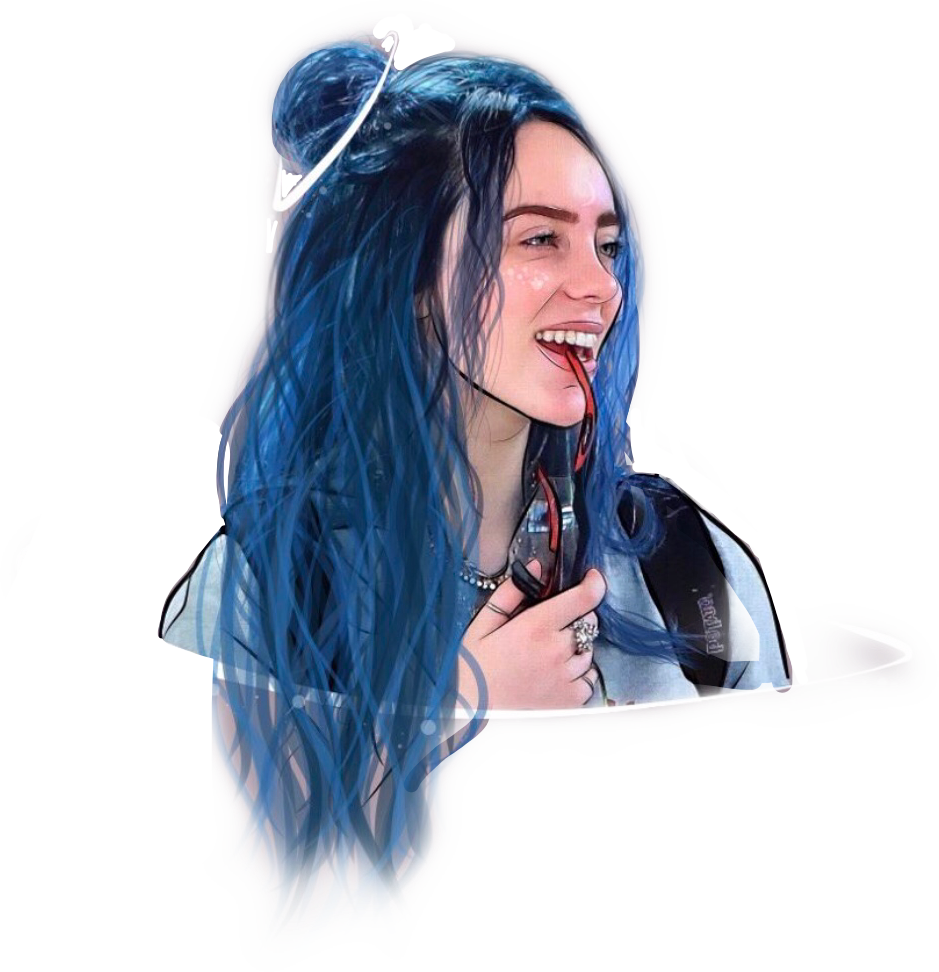 Download PNG image - Aesthetic Theme Billie Eilish PNG Photo 