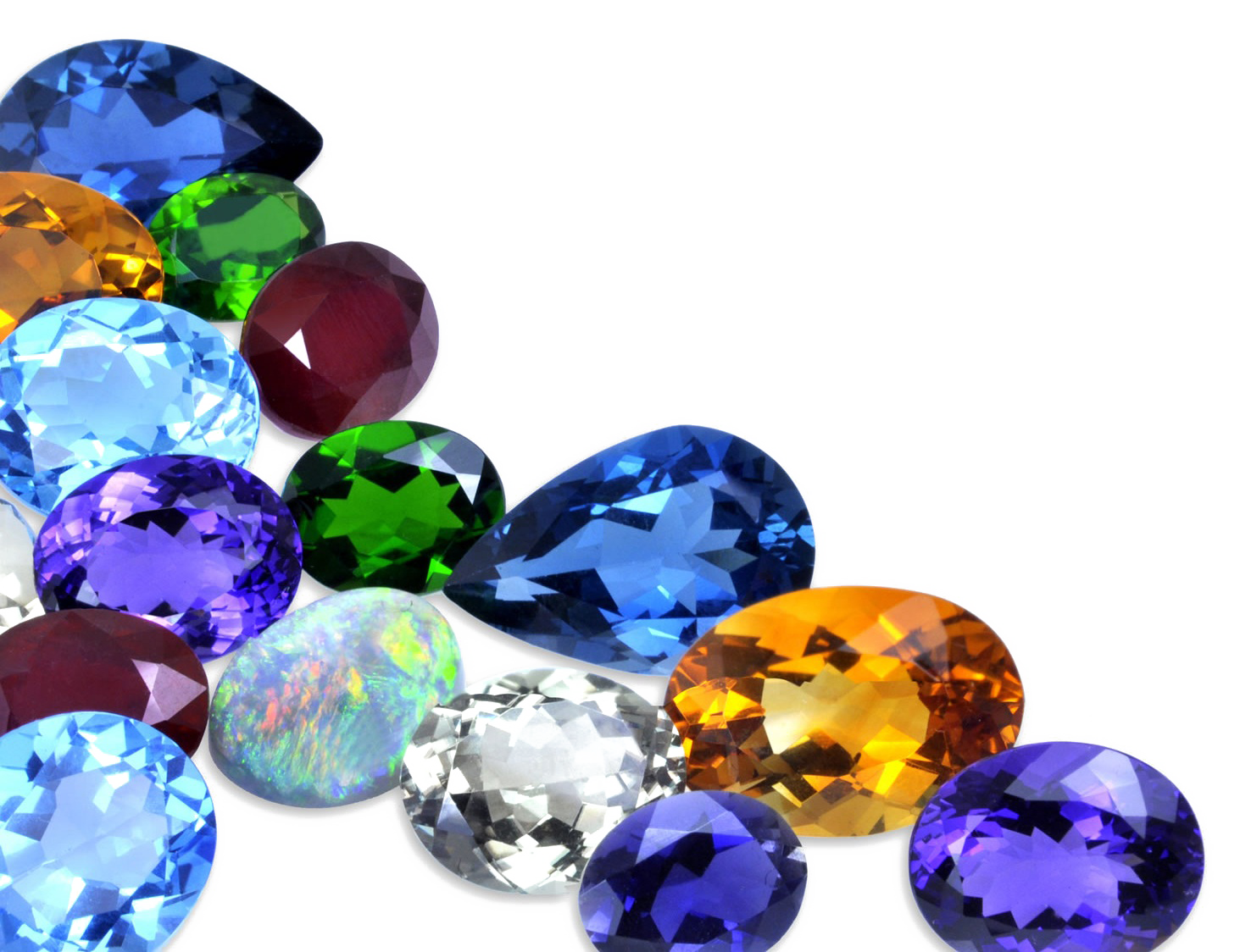 Download PNG image - Colorful Gemstone PNG Image 
