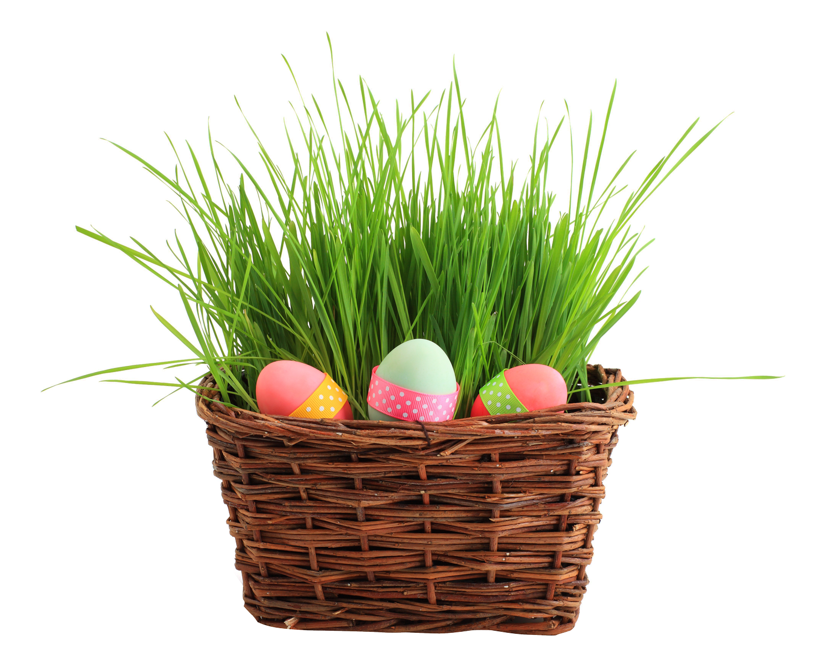 Download PNG image - Easter Egg Basket Download PNG Image 