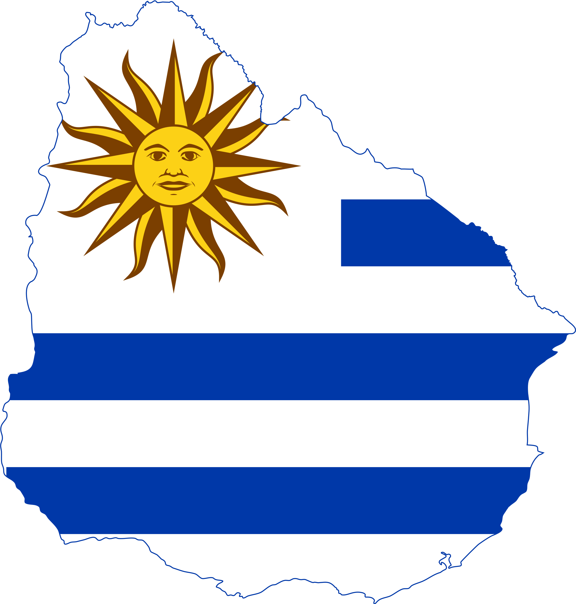 Download PNG image - Uruguay Flag PNG Clipart 