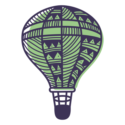 Download PNG image - Vector Colorful Air Balloon PNG File 