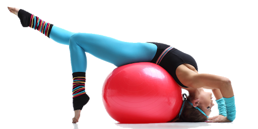 Download PNG image - Fitness Ball Woman Transparent PNG 