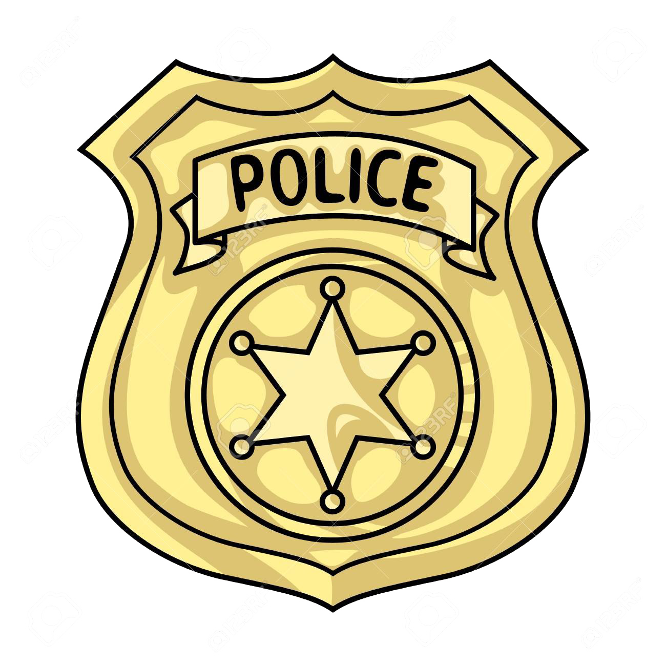 Download PNG image - Police Badge Transparent Background 