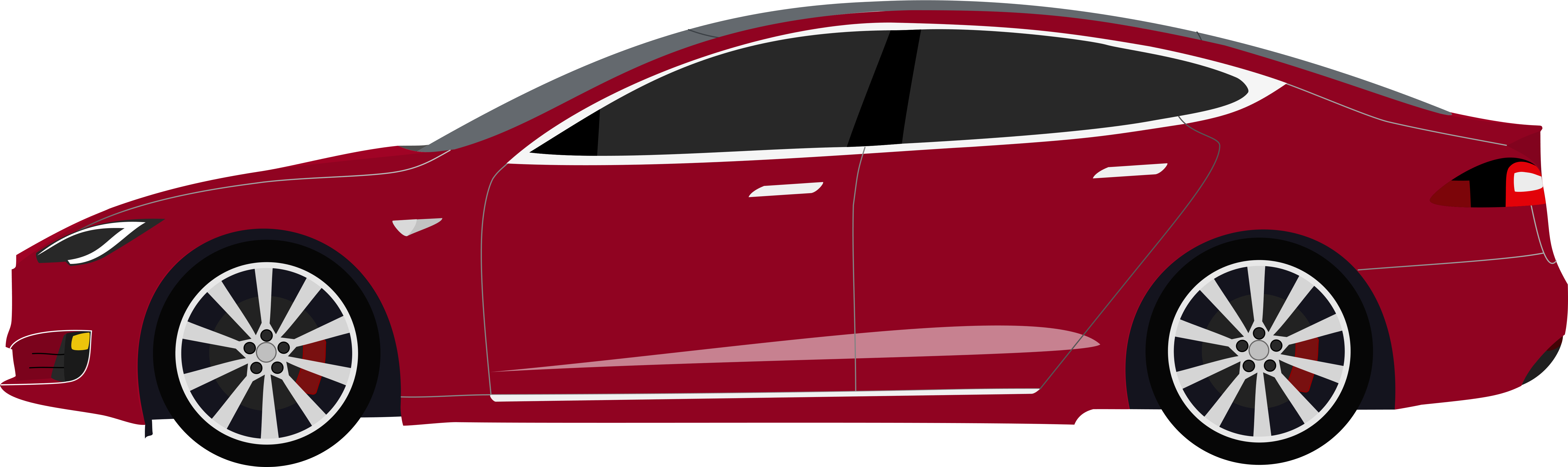 Download PNG image - Red Tesla Car PNG Pic 