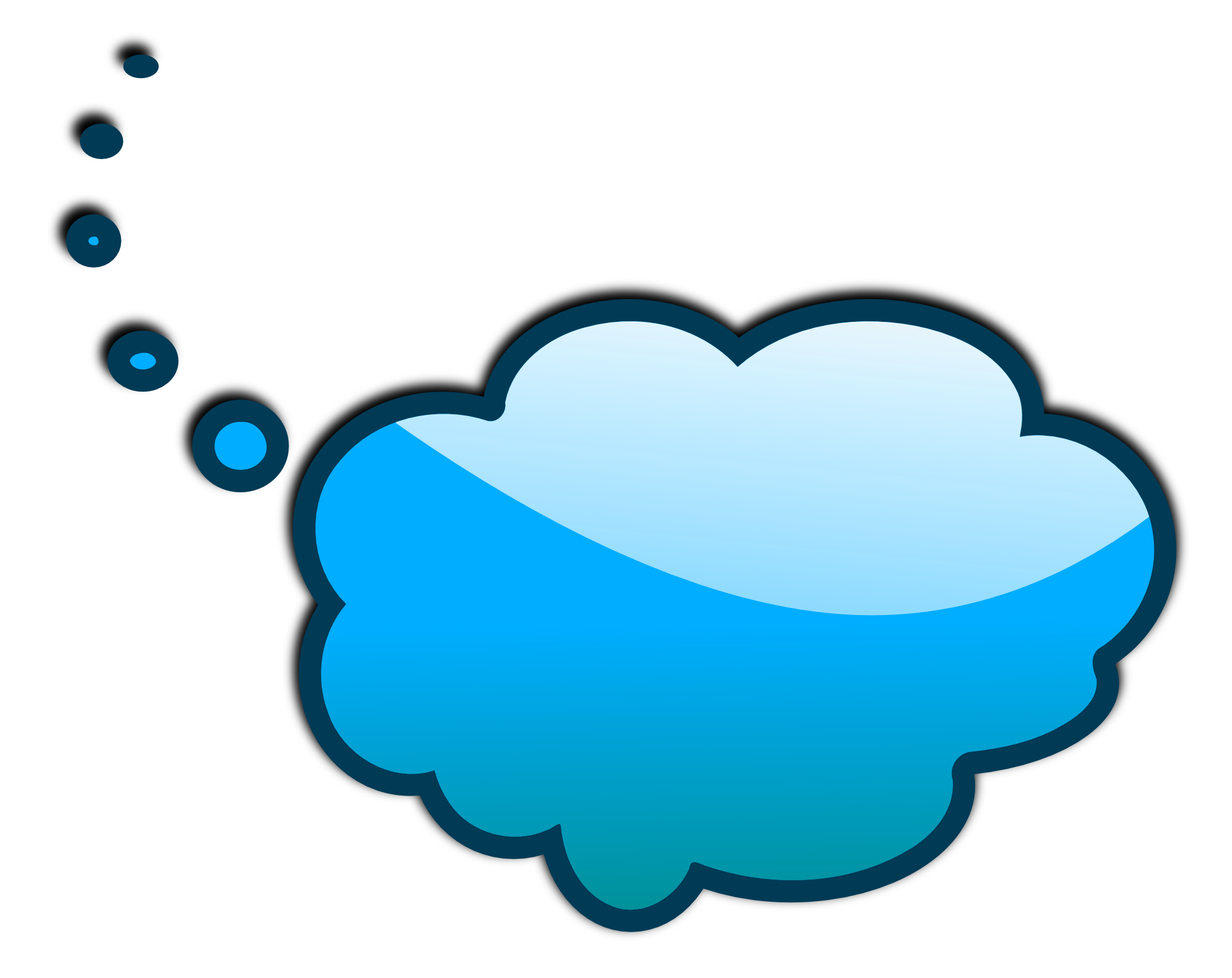 Download PNG image - Think Bubble PNG Clipart 