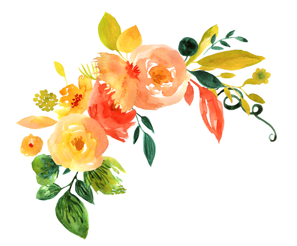 Download PNG image - Watercolor Flowers PNG File Download Free 