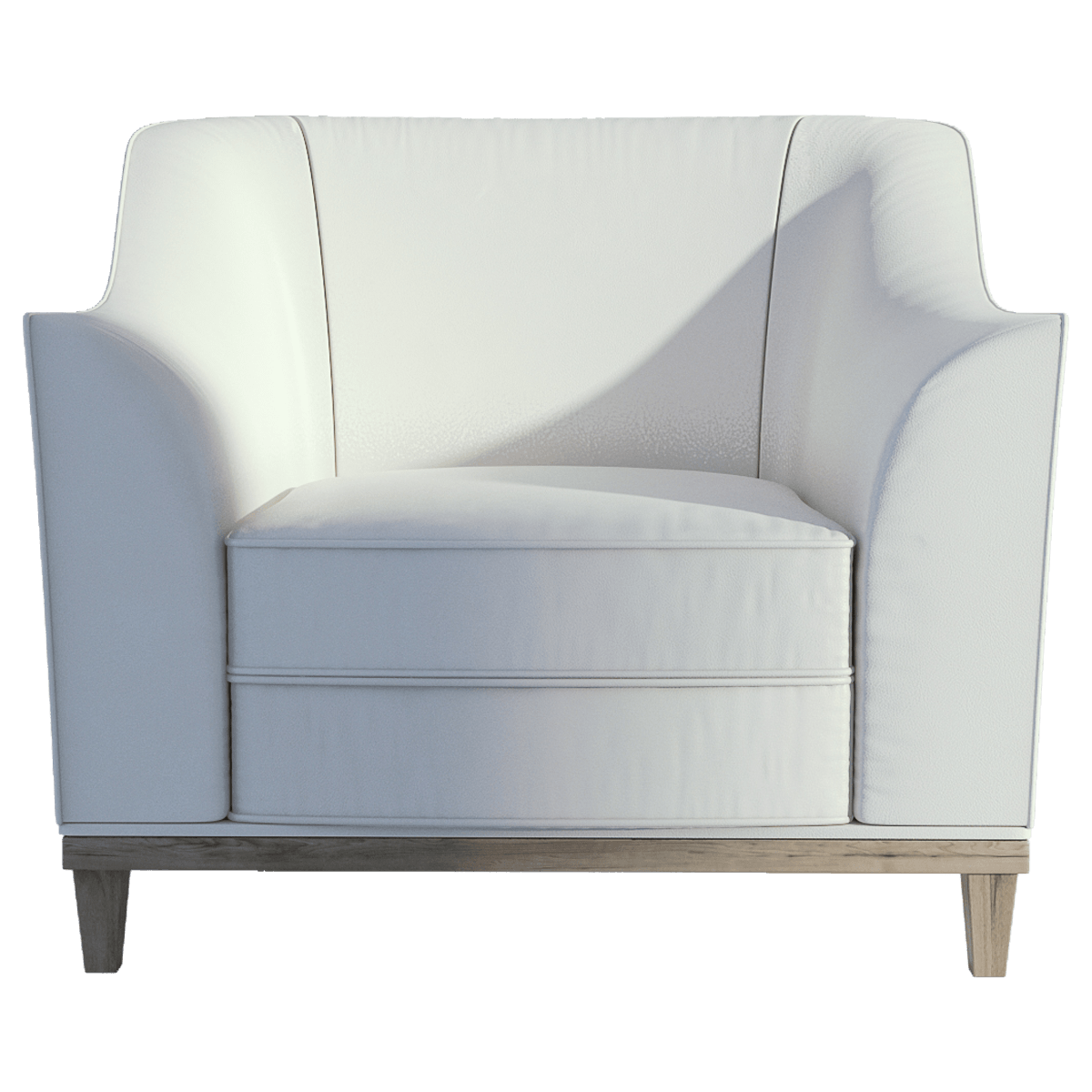 Download PNG image - Armchair White Leather PNG HD 