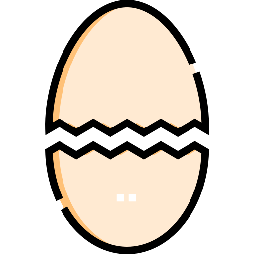 Download PNG image - Cracked Easter Egg PNG File 