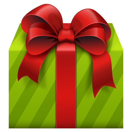 Green Christmas Gift PNG Free Download