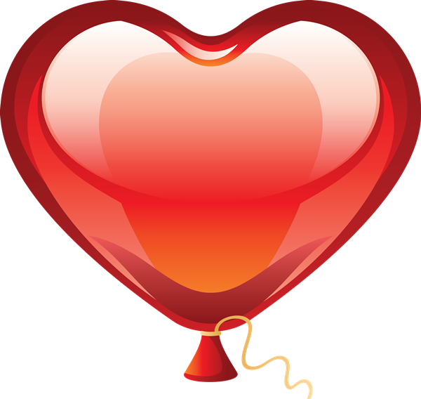 Download PNG image - Heart Balloon PNG Picture 