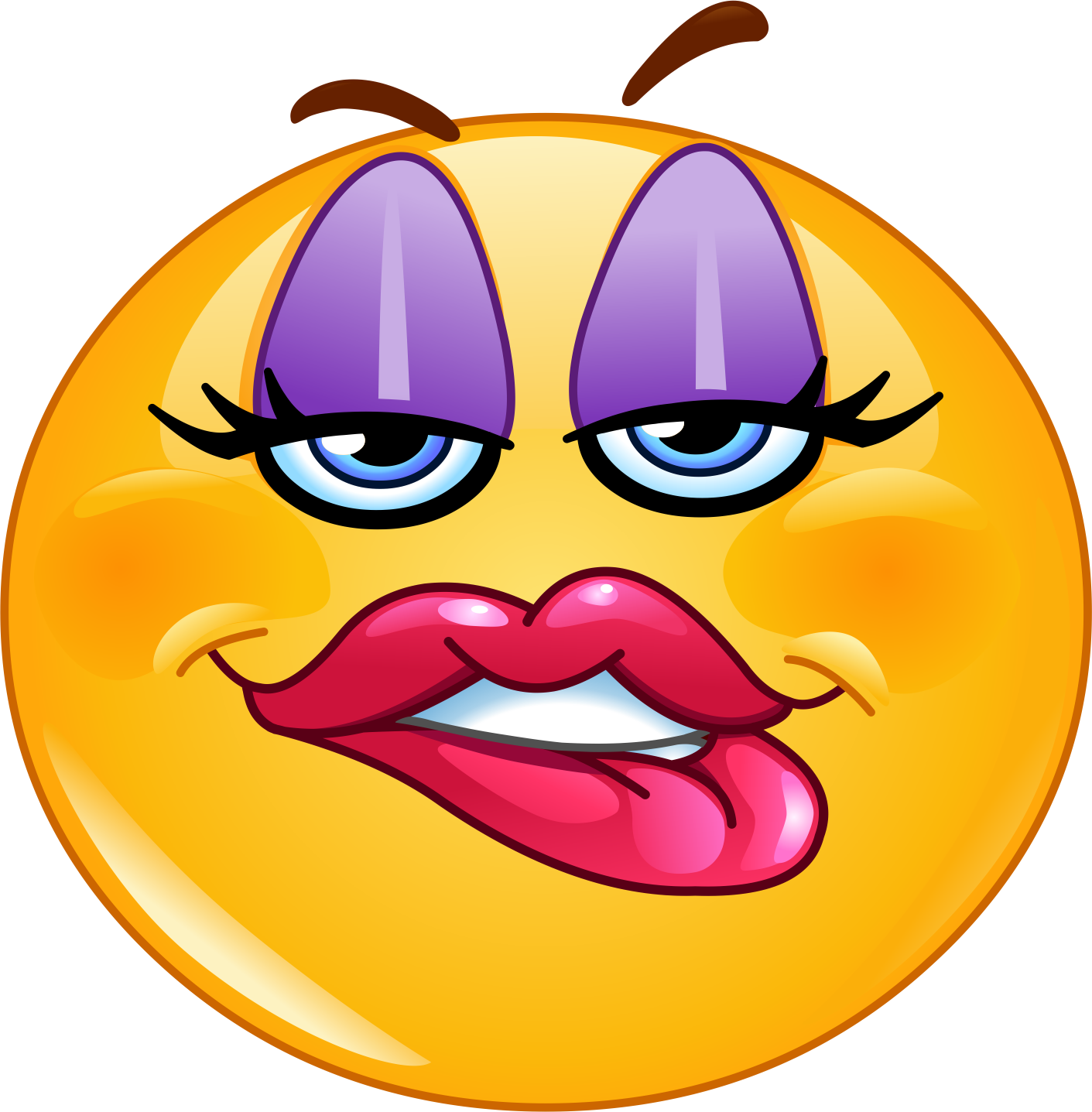 Download PNG image - Lip Bite Emoji PNG 