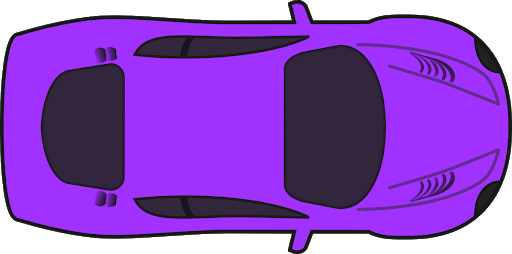 Download PNG image - Purple Ferrari Top View Transparent PNG 