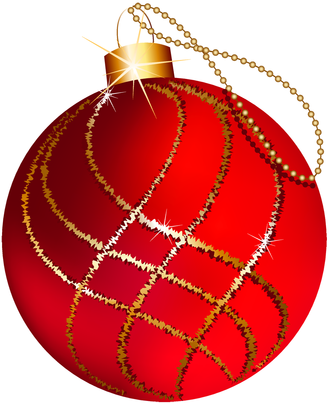 Download PNG image - Red Christmas Bauble PNG Picture 