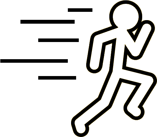 Download PNG image - Stick Figure Running PNG Image 