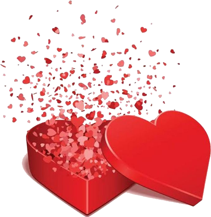 Download PNG image - Surprise Heart Box PNG File 