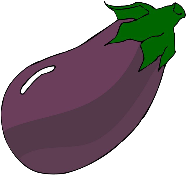 Download PNG image - Vector Eggplant PNG Picture 