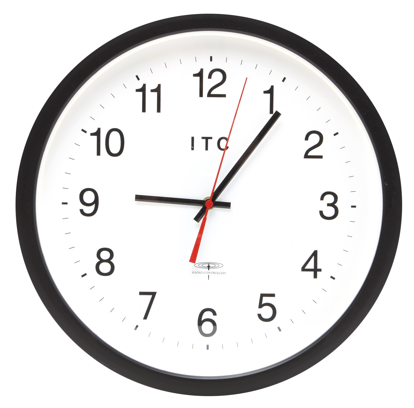 Download PNG image - Black Wall Clock Round PNG 