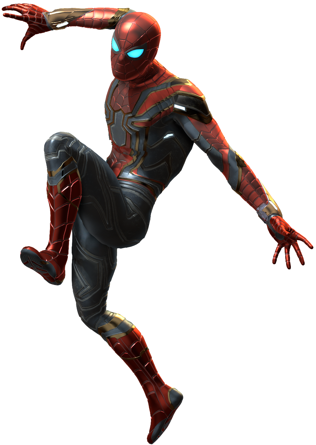Download PNG image - Flying Iron Spiderman PNG Pic 
