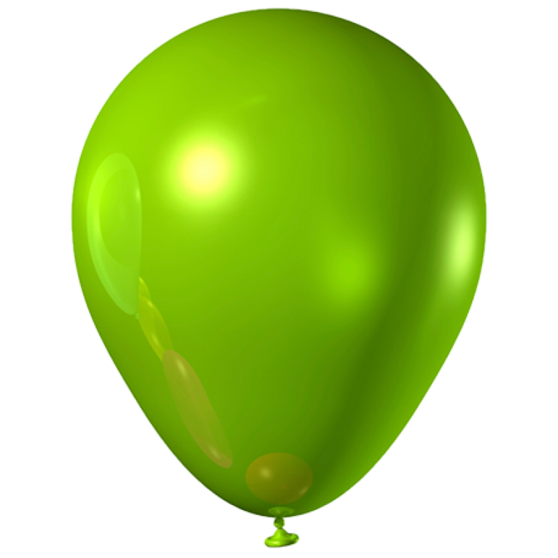 Download PNG image - Glossy Green Balloon PNG File 
