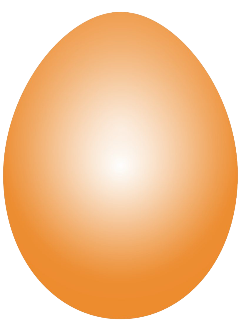 Download PNG image - Orange Easter Egg PNG Clipart 