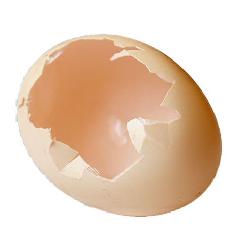 Download PNG image - Plain Cracked Easter Egg PNG Image 