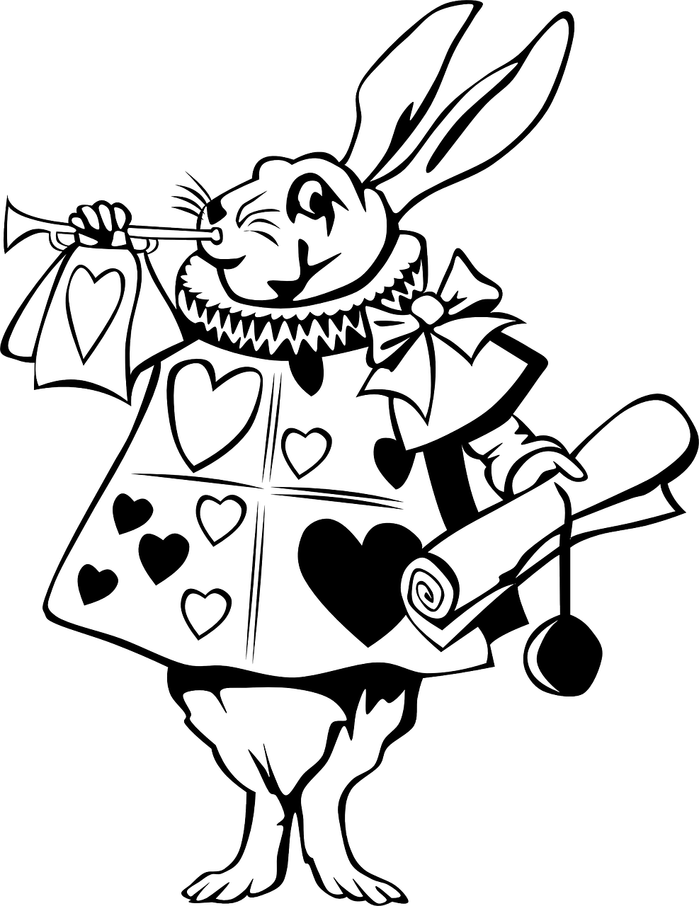 Download PNG image - Alice In Wonderland Rabbit Transparent Images PNG 