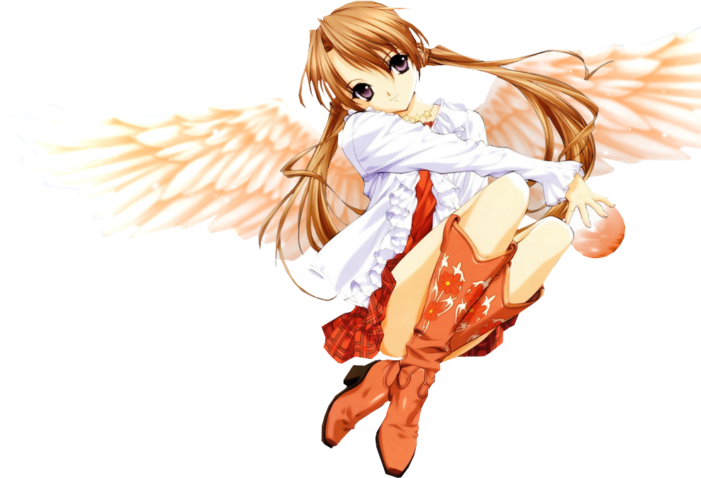 Download PNG image - Angel Anime Girl PNG Clipart 