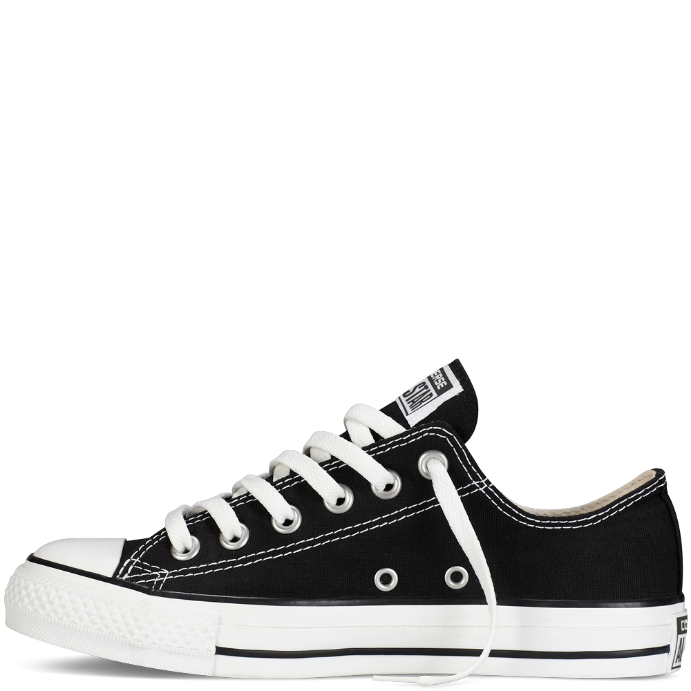 Download PNG image - Black Converse Shoes PNG HD 