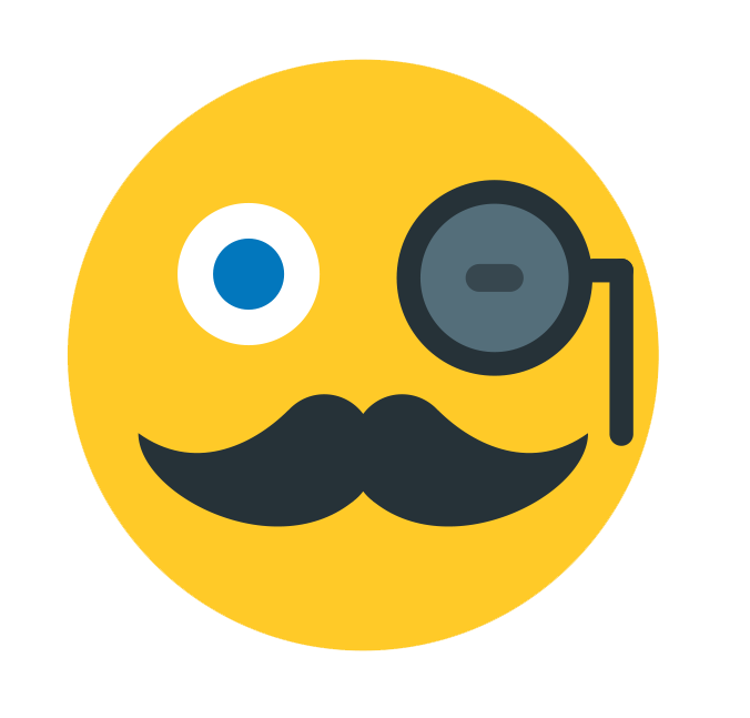Download PNG image - Cool WhatsApp Hipster Emoji PNG Background Image 