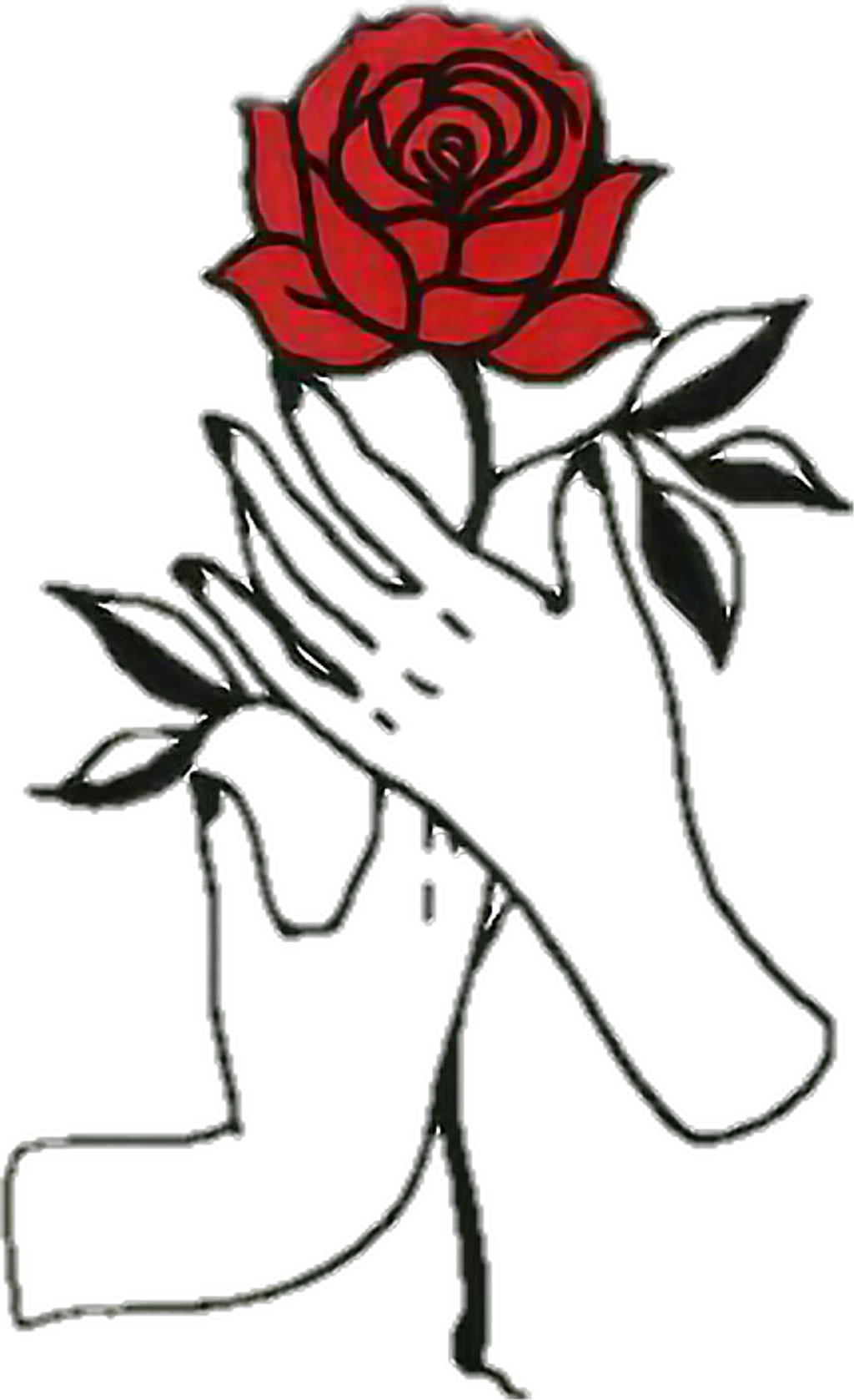 Download PNG image - Easy Rose Drawing PNG Isolated File 