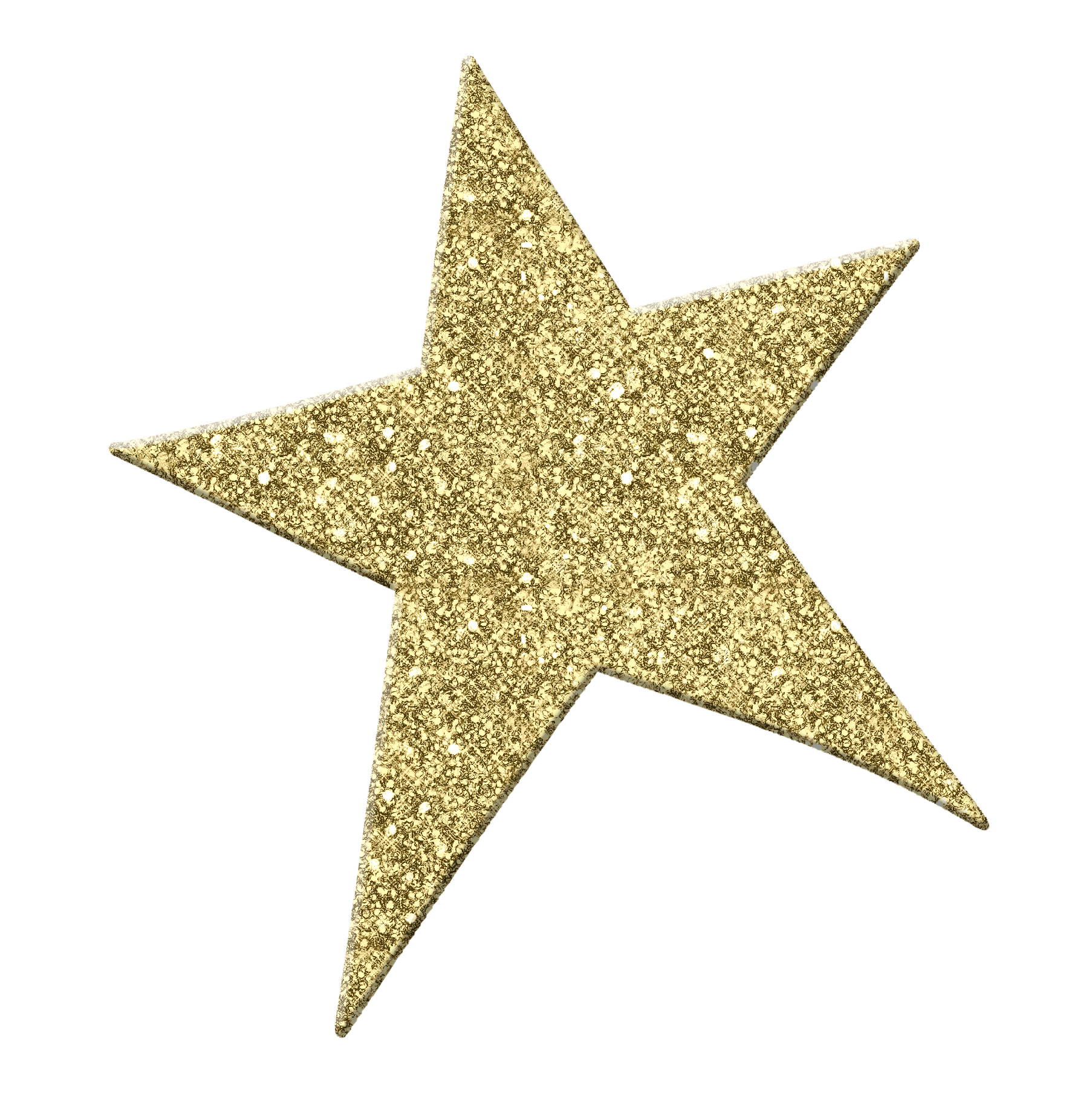 Download PNG image - Glitter Gold Star PNG File 