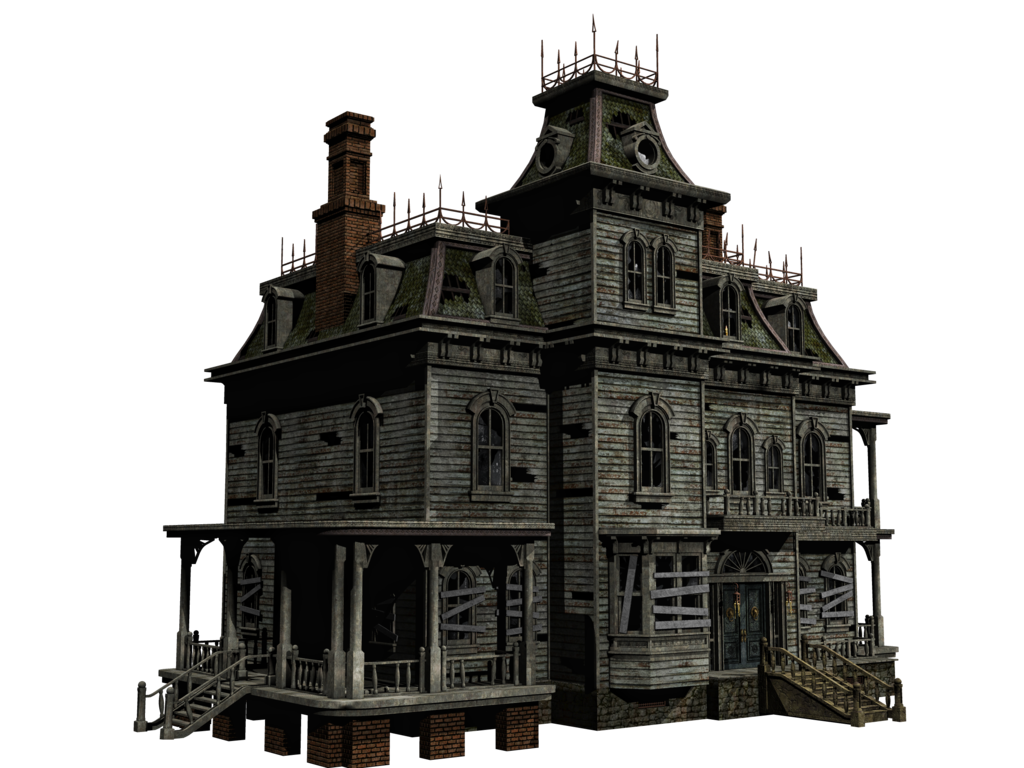 Download PNG image - Halloween House Transparent PNG 