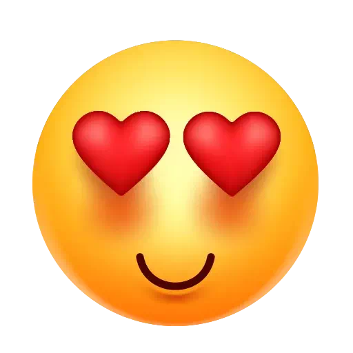 Download PNG image - Heart Eyes Emoji PNG Photo 