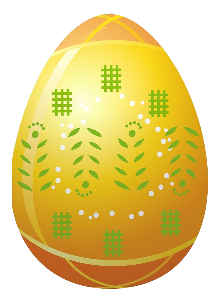 Download PNG image - Orange Easter Egg PNG Background Image 