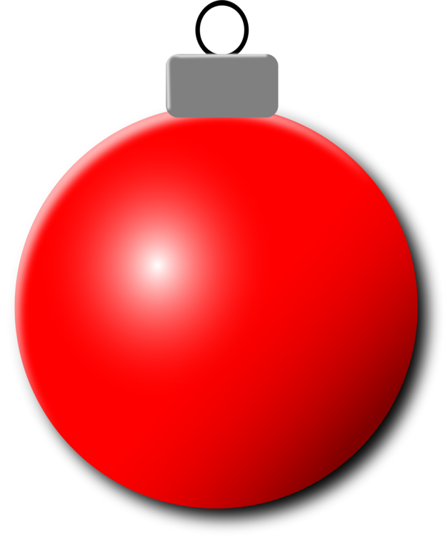 Red Christmas Bauble Download PNG Image