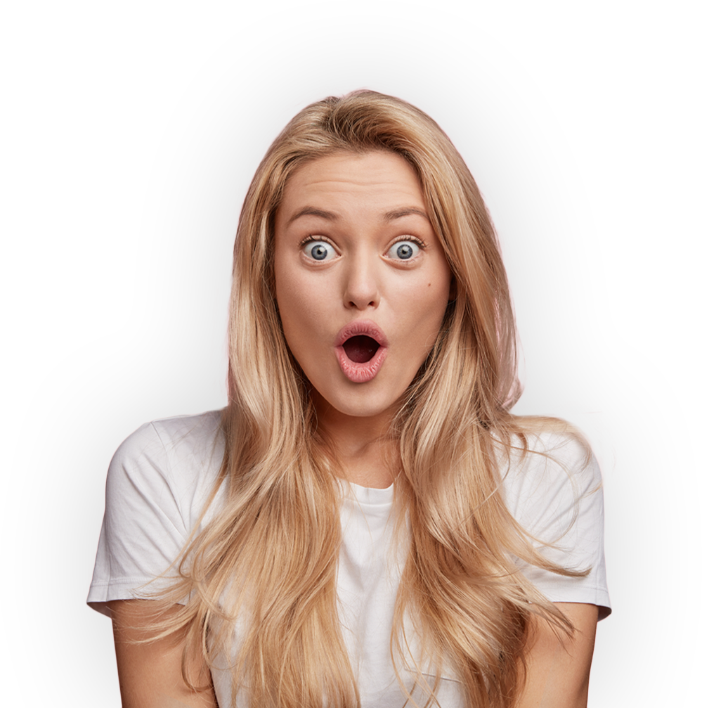 Download PNG image - Surprised Woman Model PNG Transparent Image 