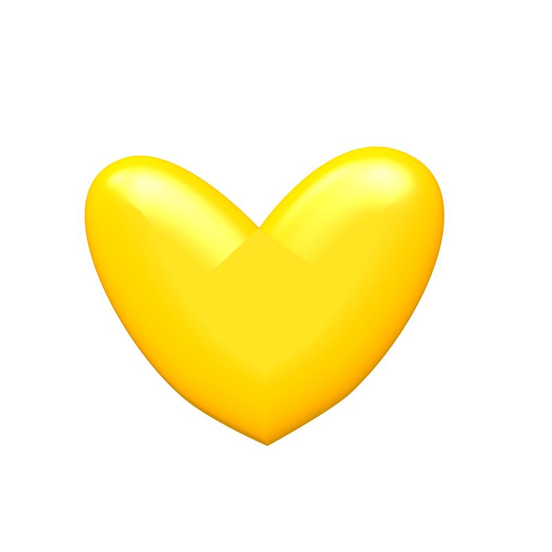 Download PNG image - Yellow Heart PNG Image 
