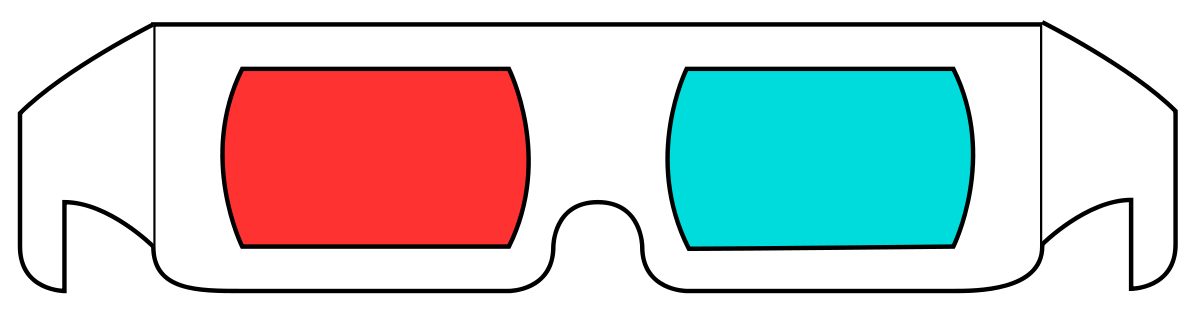 Download PNG image - 3D Film Glasses PNG 