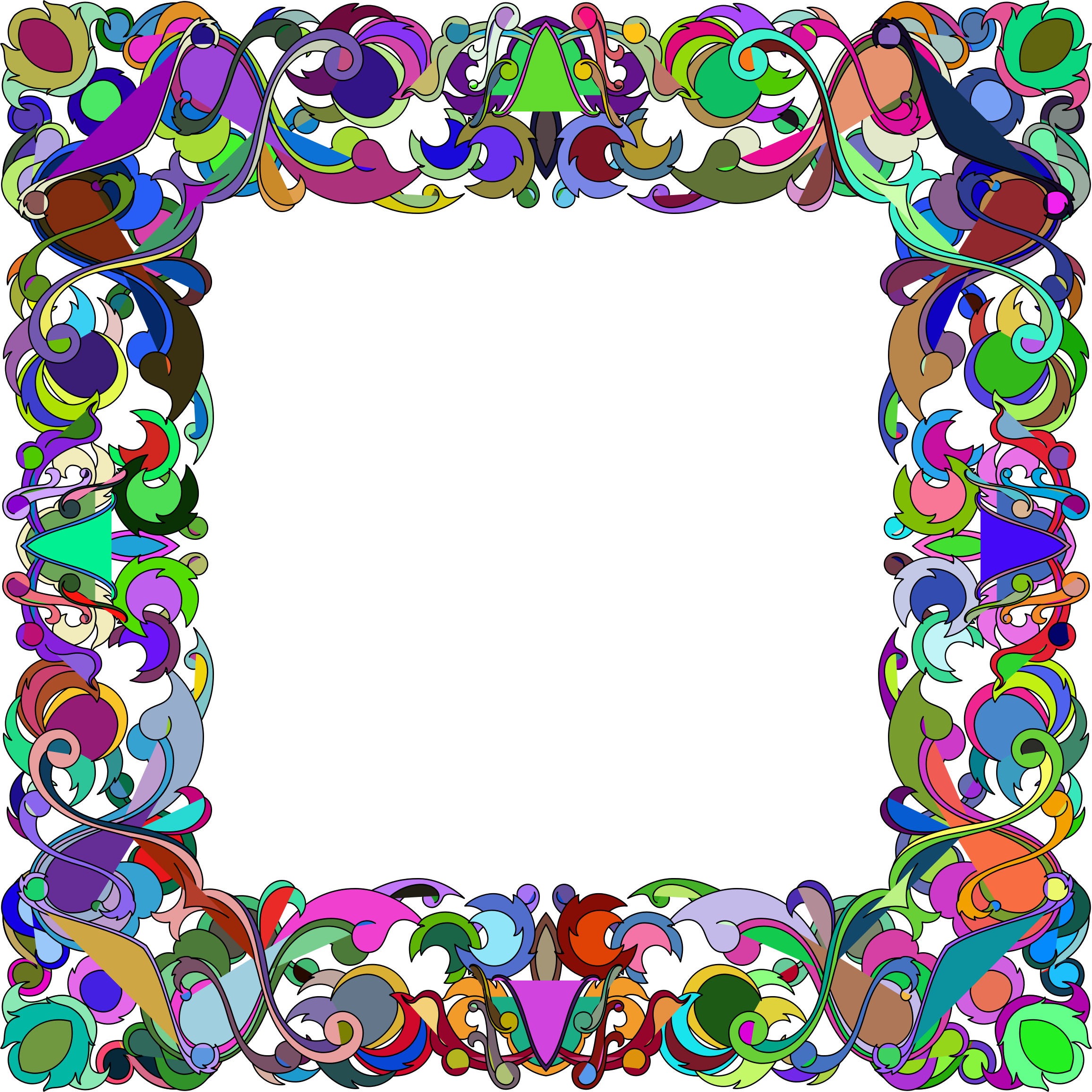 Download PNG image - Abstract Frame Transparent PNG 
