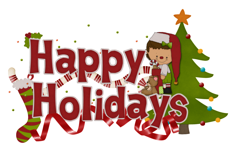 Download PNG image - December Happy Holidays PNG Clipart 