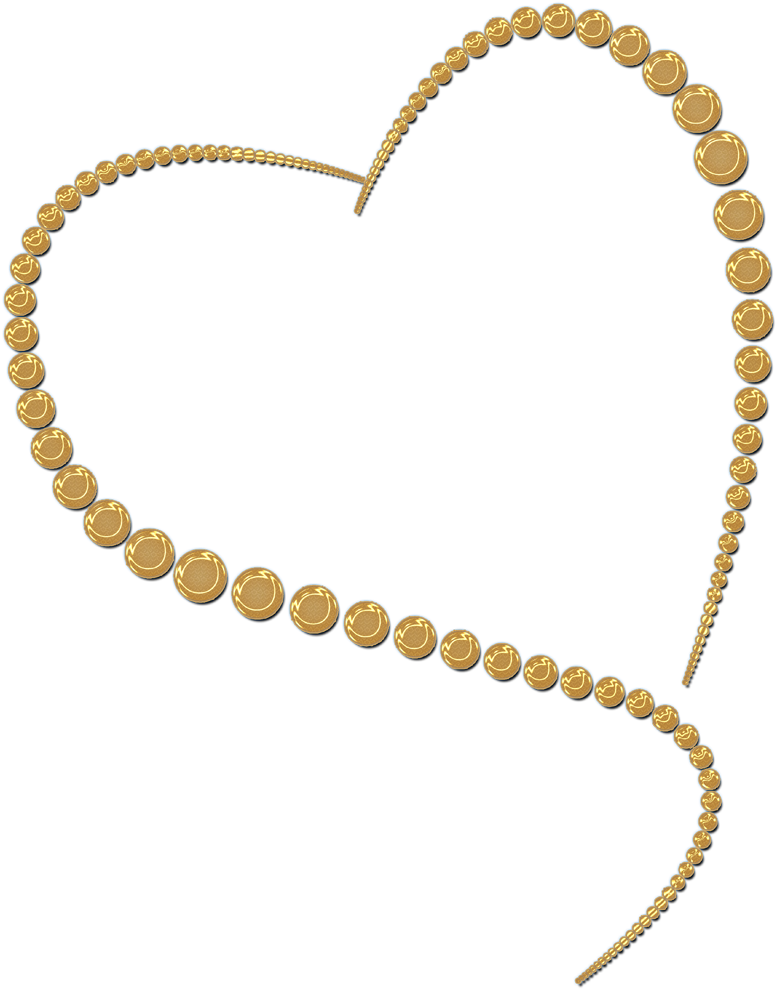 Download PNG image - Gold Heart PNG Clipart 