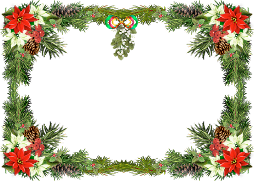 Download PNG image - Green Christmas Frame PNG Photos 