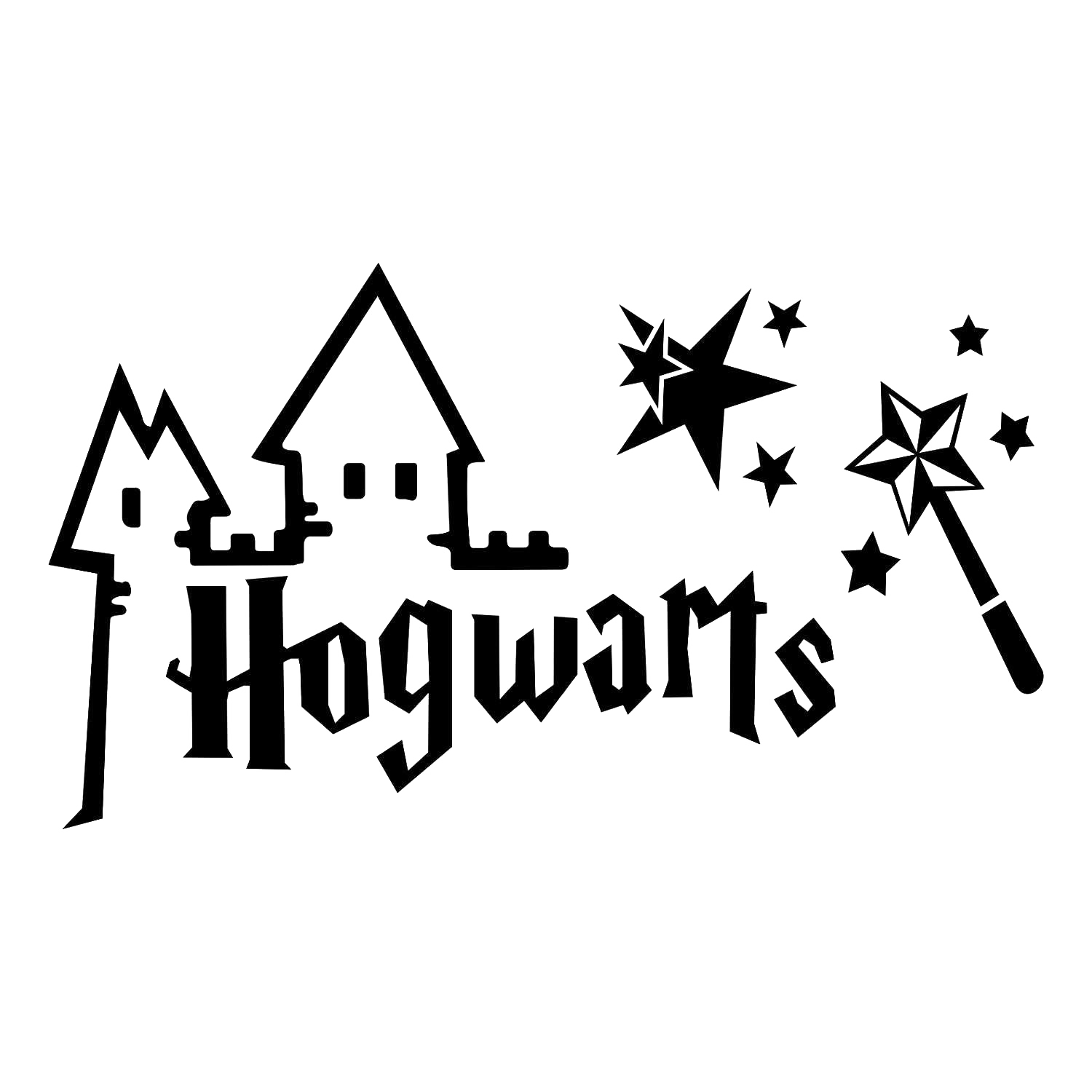 Download PNG image - Hogwarts Logo PNG Clipart Background 