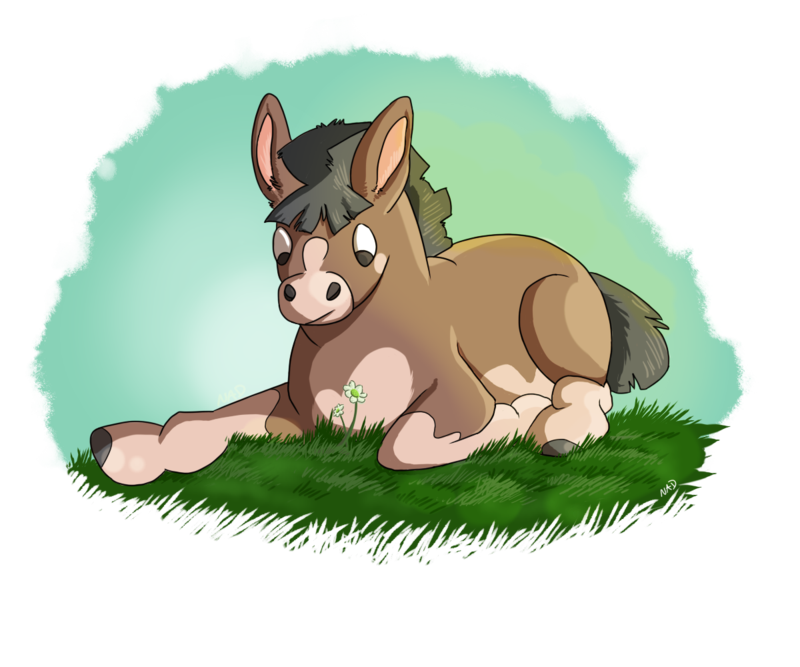 Download PNG image - Mudbray Pokemon PNG Isolated Transparent 