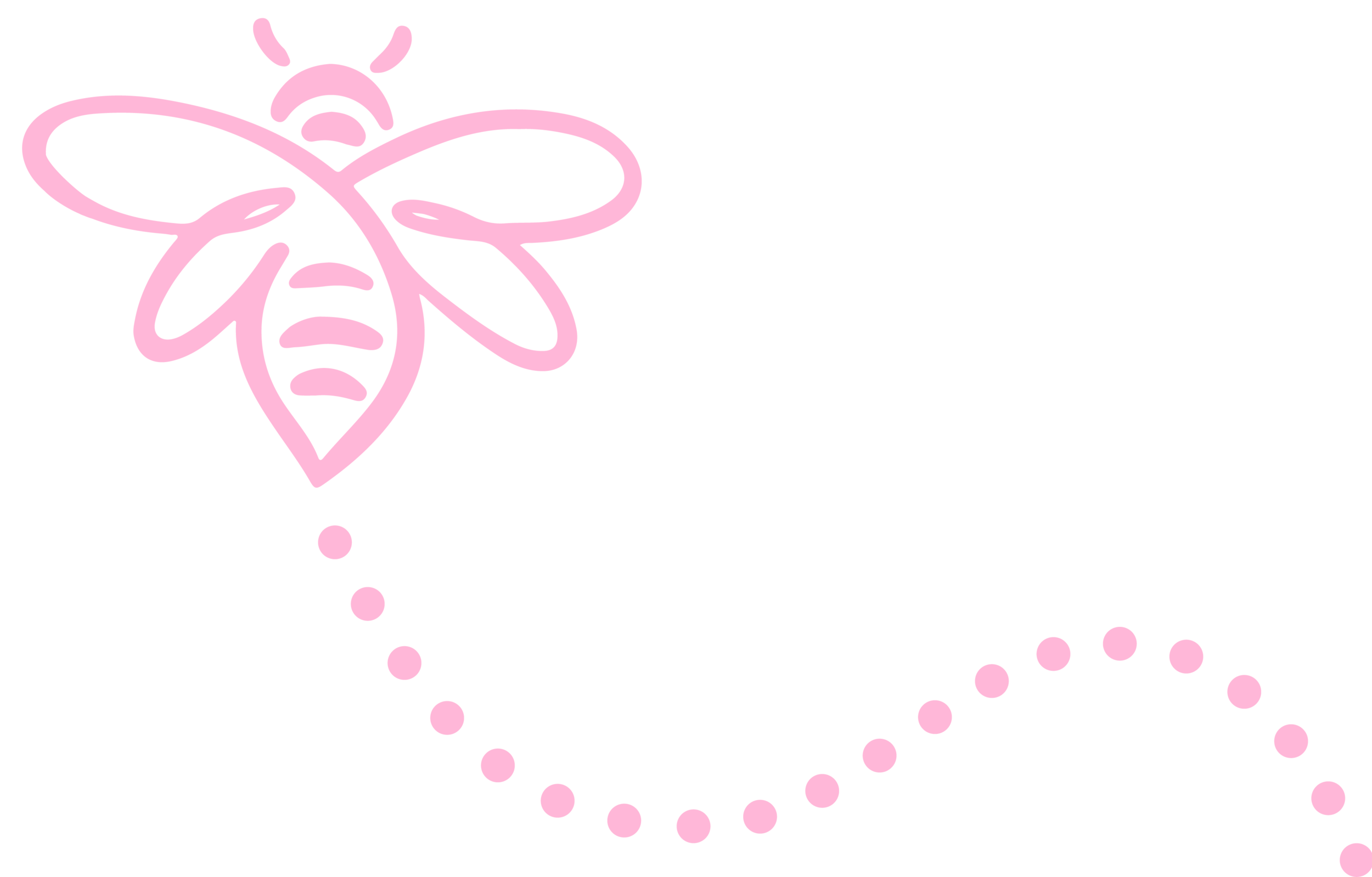 Download PNG image - Pink Bee Trail Path PNG 