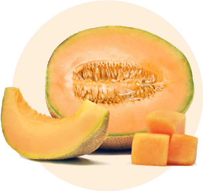 Download PNG image - Slice Cantaloupe PNG Clipart 