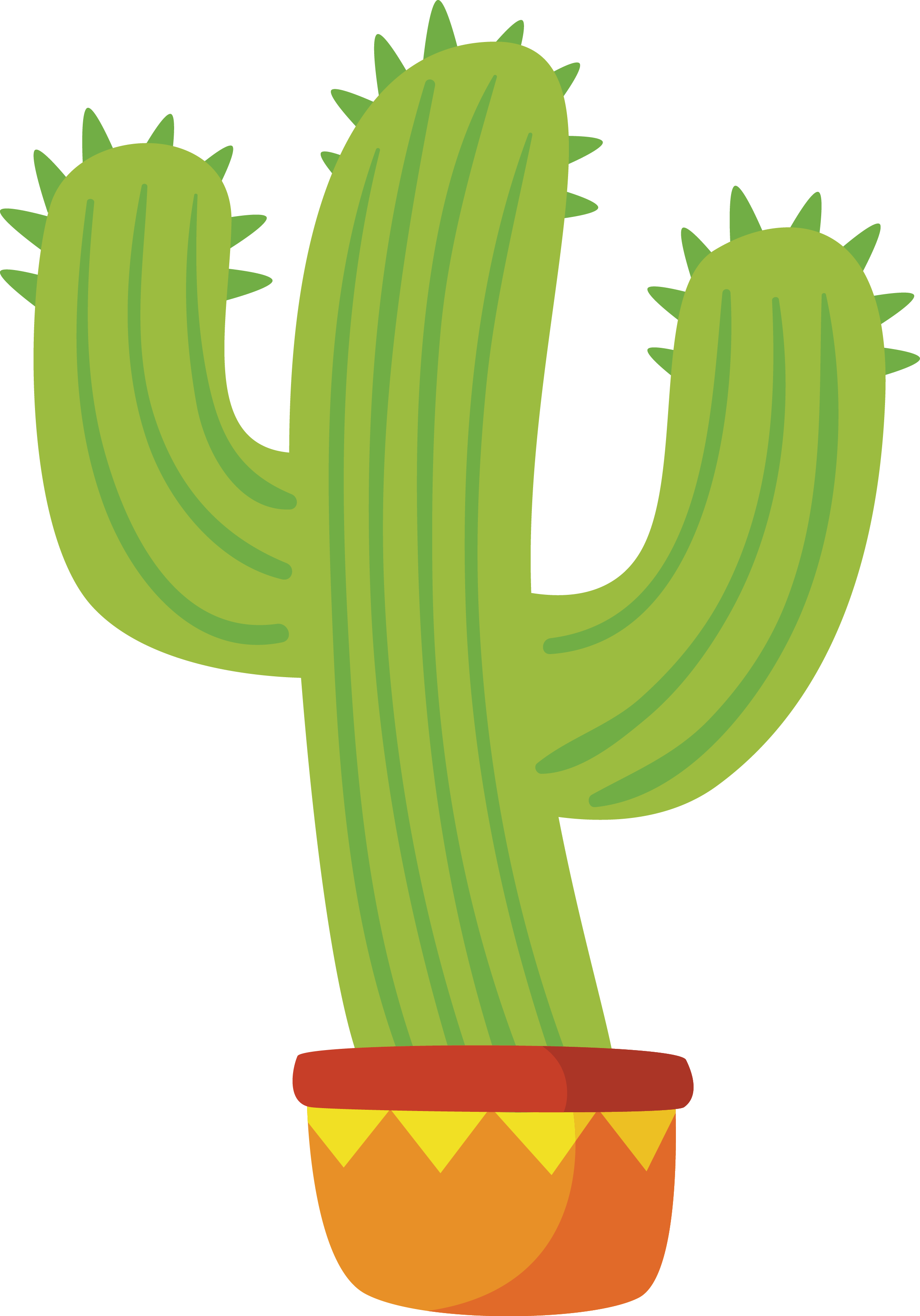 Download PNG image - Tropical Cactus Plant Vector PNG Clipart 