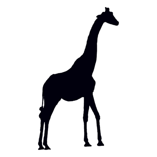 Download PNG image - Vector Giraffe Silhouette PNG Transparent Image 