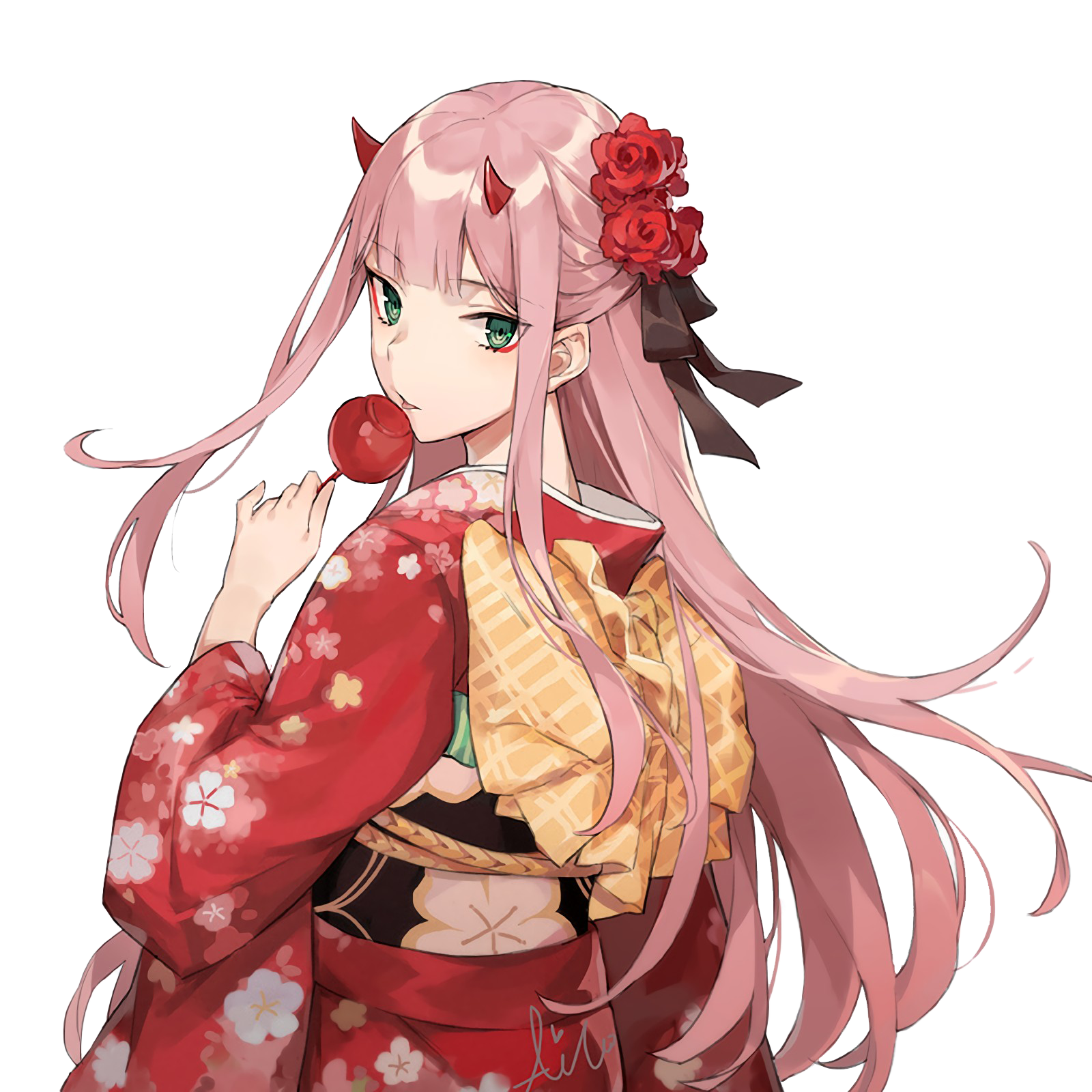 Download PNG image - Zero Two Fanart PNG High-Quality Image 