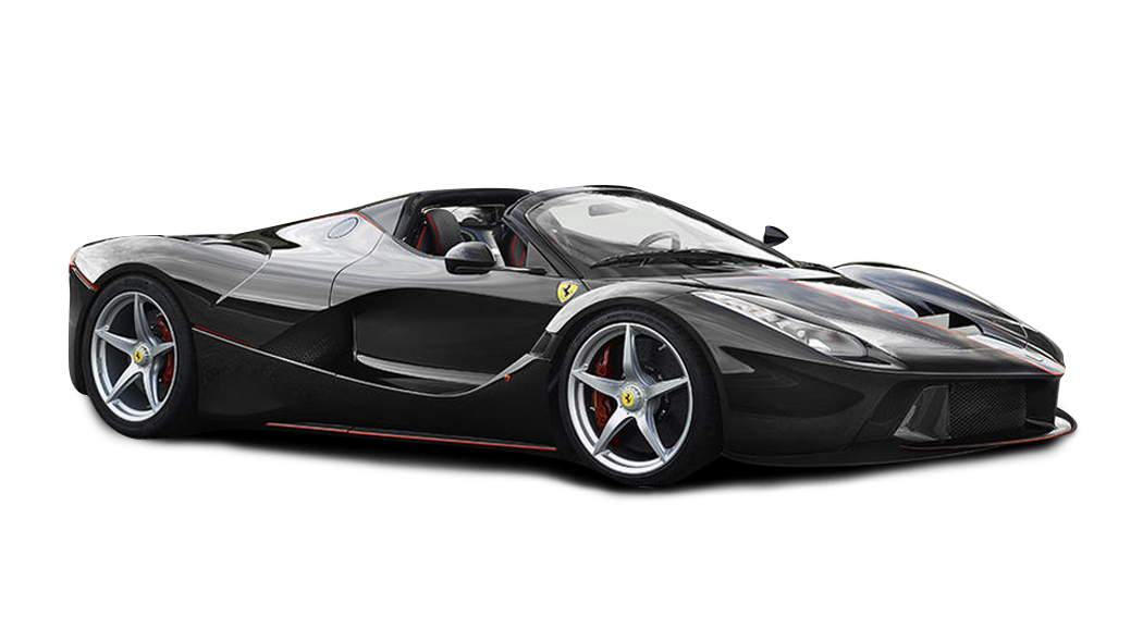 Download PNG image - Black Ferrari Alloy Wheel PNG 